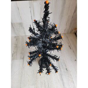 Hallmark vintage black Halloween‎ mini Xmas tree home decor figure